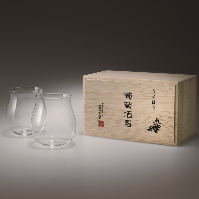 【松徳硝子】うすはり ガラス 葡萄酒器 ブルゴーニュ
