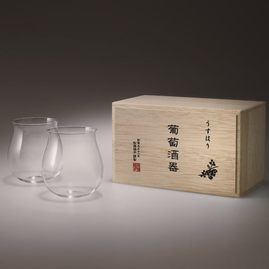 【松徳硝子】うすはり ガラス 葡萄酒器 ブルゴーニュ