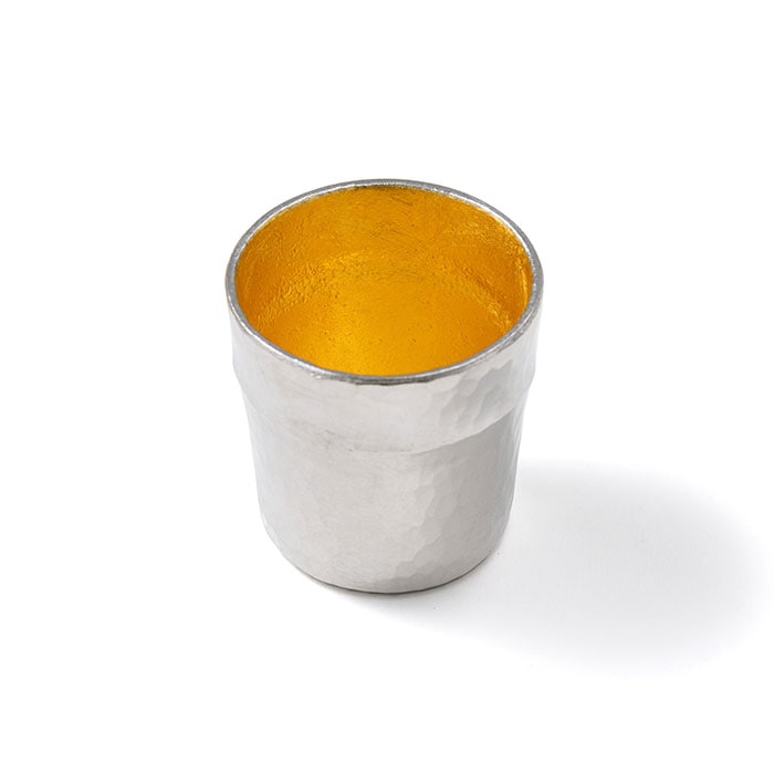 【和紙でラッピング済】 能作 竹型酒器セット 金箔