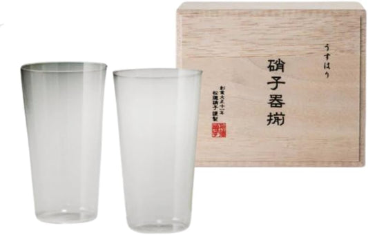 【松徳硝子】 うすはり タンブラーM 木箱2P