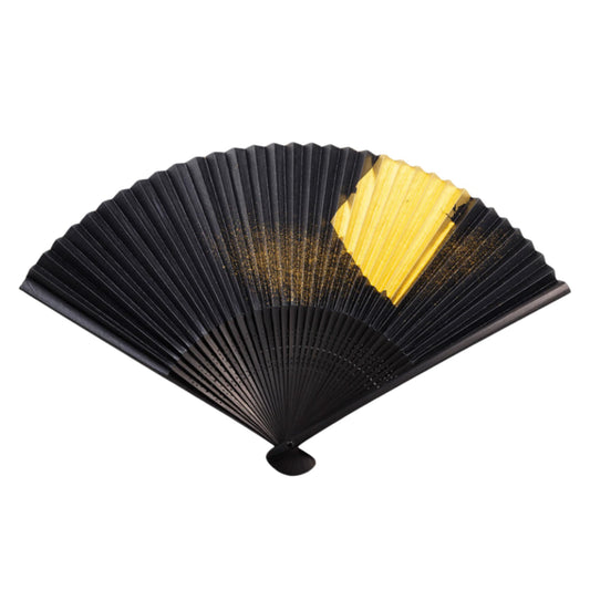 【和紙でラッピング】  箔一 金沢扇子 泊美 月夜