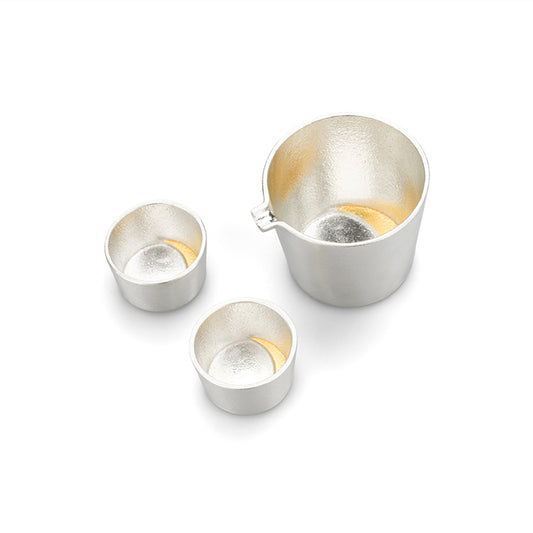 【和紙でラッピング済】 能作 月の酒器セット 金箔( 片口  + ぐい呑 2個)
