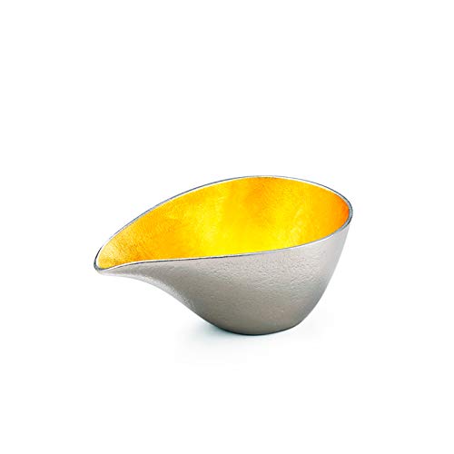 【和紙でラッピング済】 能作 片口 中 金箔 ぐい呑 金箔 2ヶセット