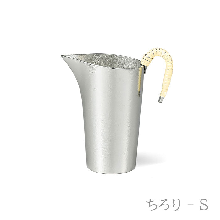 【和紙でラッピング済】 能作 ちろり - S ・ 平杯 2ケセット