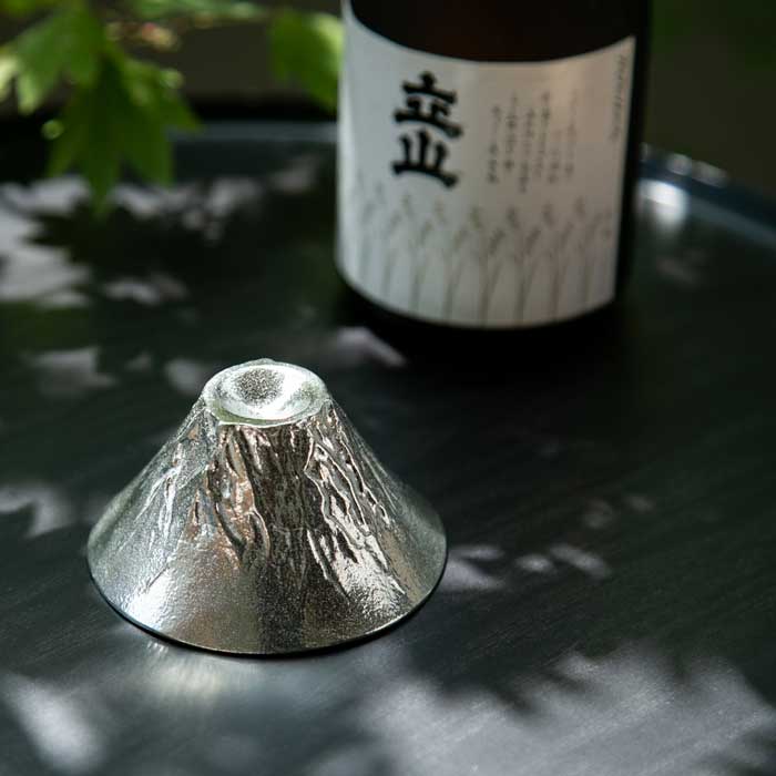 【和紙でラッピング済】 能作 ぐい呑 富士山 FUJIYAMA 2ヶセット
