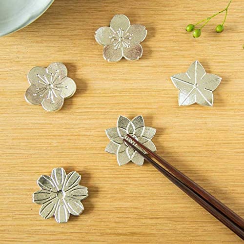 【和紙でラッピング済】 能作 箸置 花ばな - 5個入