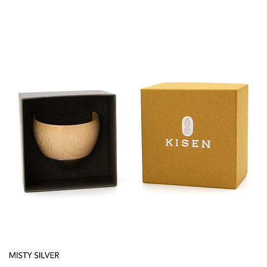 【和紙でラッピング済】 KISEN Guinomi Sake Cup DON ミスティシルバー