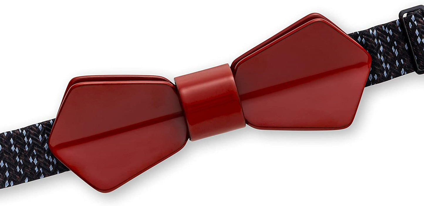 【和紙でラッピング済】 漆塗の蝶ネクタイ CONCERTO Urushi Red
