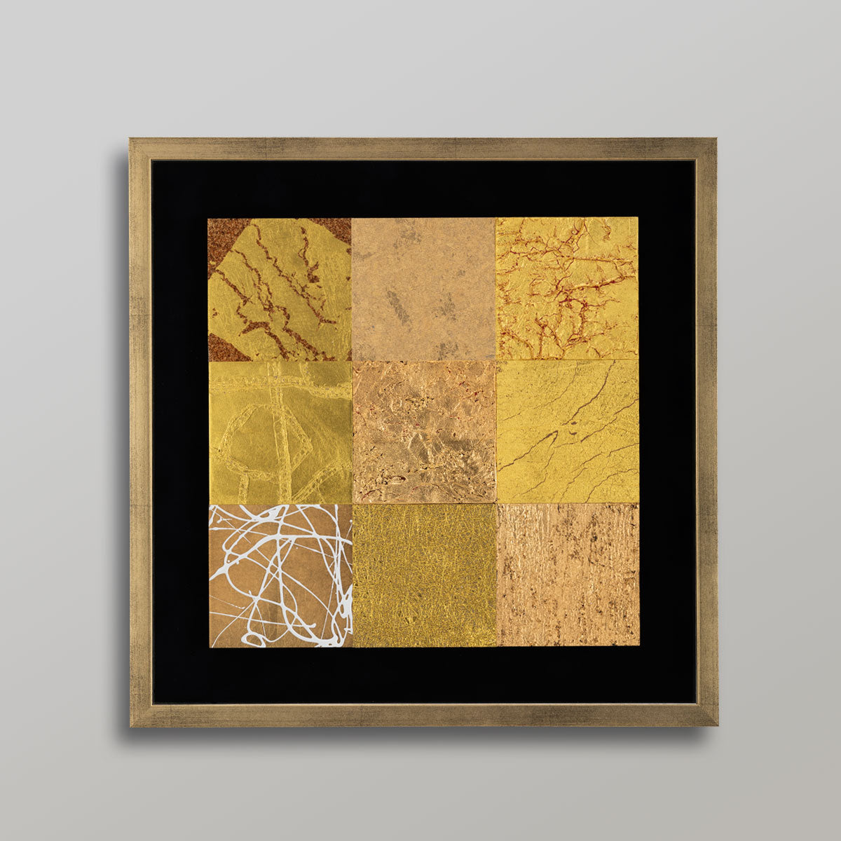 [Wrapping with Japanese paper] Hakuichi LUXE SILVER (Silver / medium) wall hanging interior
