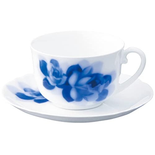 [Wrapped with Japanese paper] Blue Rose Janet Morning Cup &amp; Saucer 59C/8110