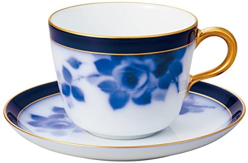 [Wrapped with Japanese paper] 100th Anniversary Blue Rose Morning Cup &amp; Saucer 26C/8011-R