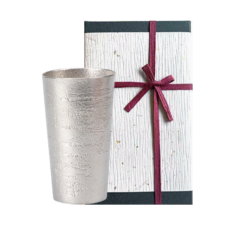 [Wrapping with Japanese paper] Beer cup white birch