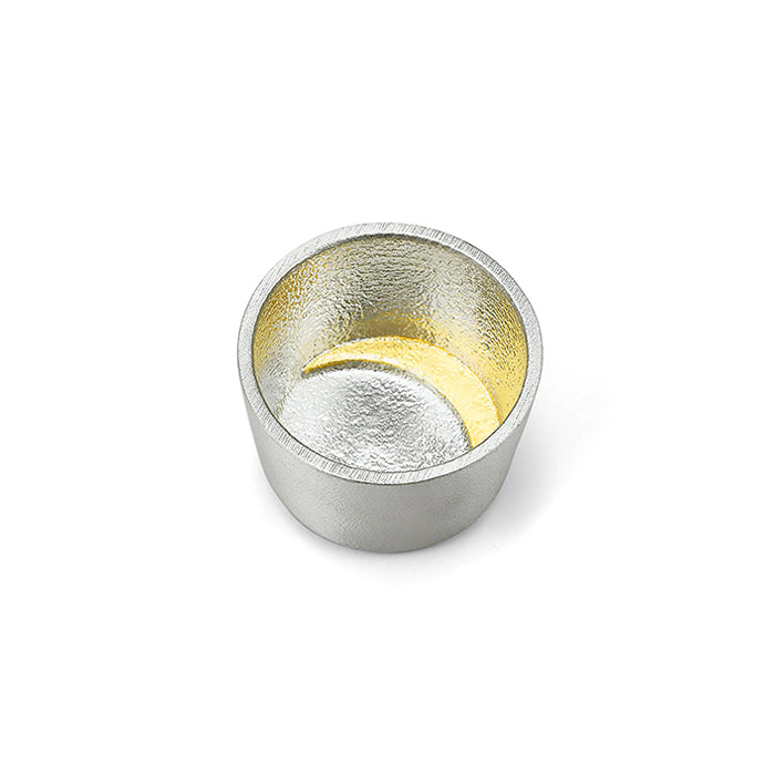 [Wrapped with Japanese paper] Sake cup - moon - gold leaf 2 pieces