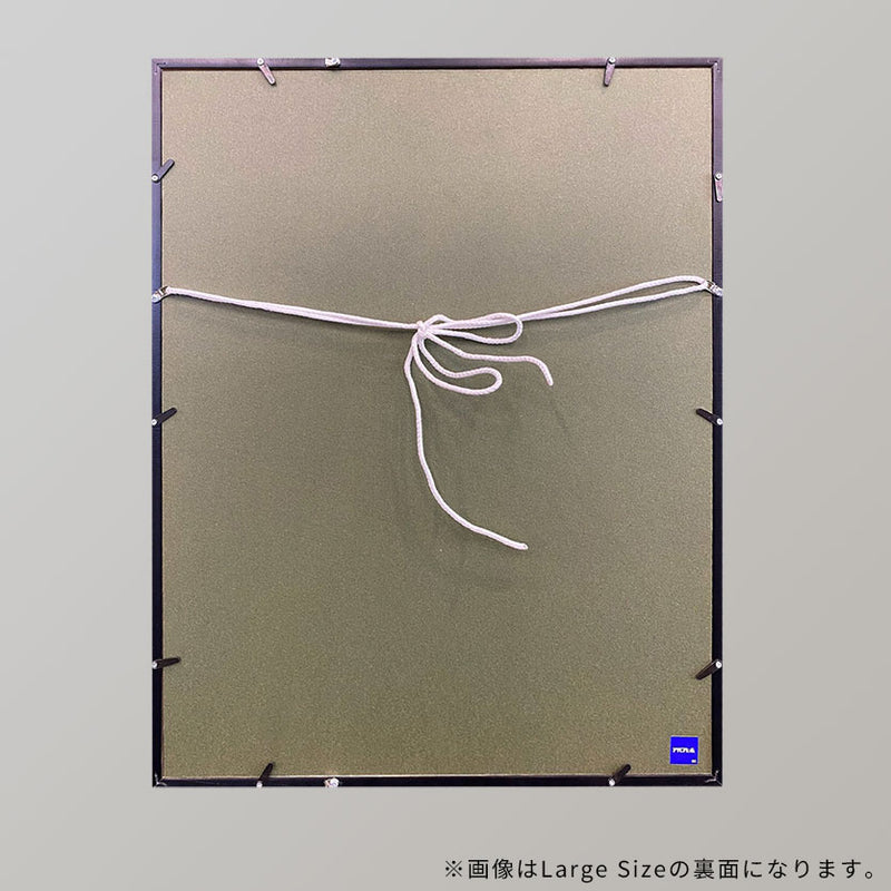 [Wrapping with Japanese paper] Hakuichi LUXE SILVER (Silver / medium) wall hanging interior
