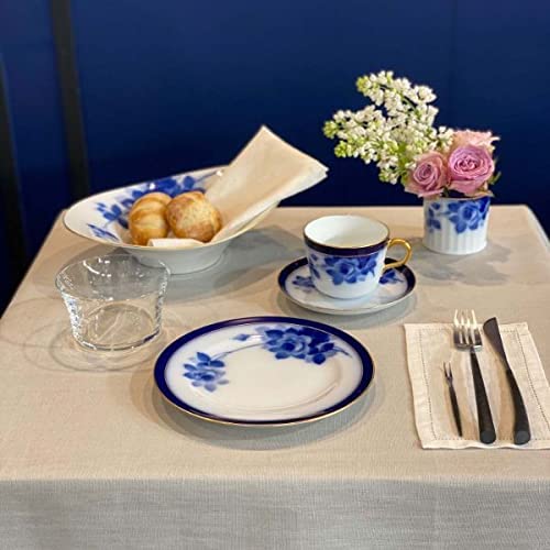 [Wrapped with Japanese paper] 100th Anniversary Blue Rose Morning Cup &amp; Saucer 26C/8011-R