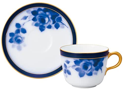 [Wrapped with Japanese paper] 100th Anniversary Blue Rose Morning Cup &amp; Saucer 26C/8011-R