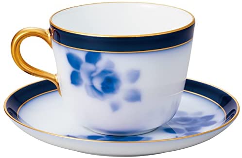 [Wrapped with Japanese paper] 100th Anniversary Blue Rose Morning Cup &amp; Saucer 26C/8011-R