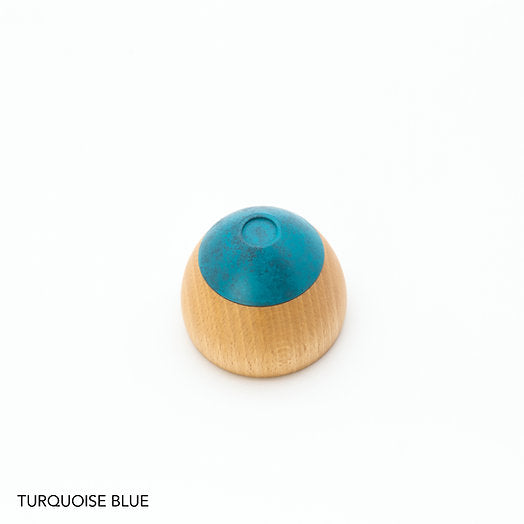 [Wrapping with Japanese paper] KISEN Guinomi Sake Cup DON Turquoise Blue